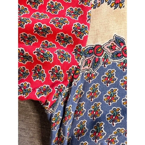 Grain De Malice Women Dress Multicolor Floral V Neck Long Sleeve Boho Peasant 38 - Picture 7 of 9